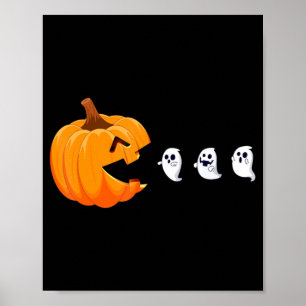Fun Halloween Pumpkin Ghosts Halloween-Kostüm Poster