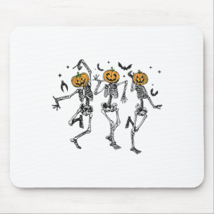 Fun Halloween Pumpkin tanzen Skeleton Kostüm Wom Mousepad