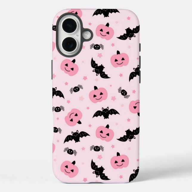 Fun Halloween Pumpkins und Bat Pattern Case-Mate iPhone Hülle (Rückseite)