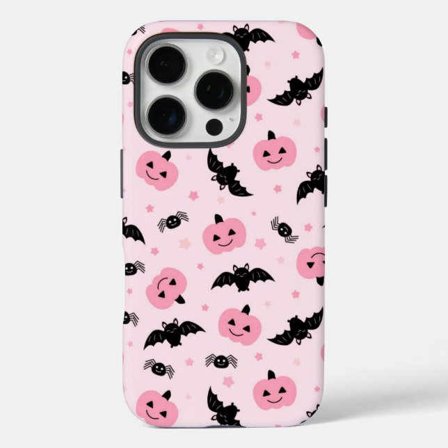 Fun Halloween Pumpkins und Bat Pattern Case-Mate iPhone Hülle (Rückseite)