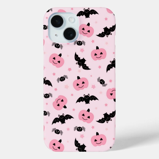 Fun Halloween Pumpkins und Bat Pattern Case-Mate iPhone Hülle (Rückseite)