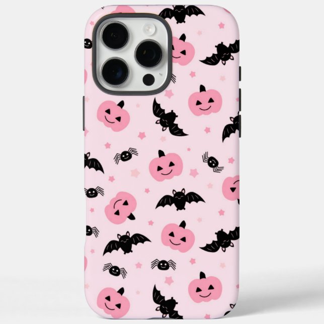 Fun Halloween Pumpkins und Bat Pattern Case-Mate iPhone Hülle (Rückseite)