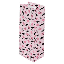 Fun Halloween Pumpkins und Bat Pattern Geschenktüte Für Weinflaschen