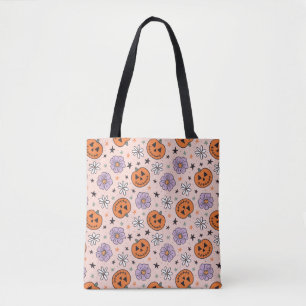 Fun Halloween Pumpkins und Blume Muster