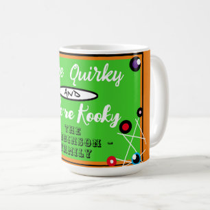 Fun Halloween Quirky Kooky Green Orange Name Kaffeetasse
