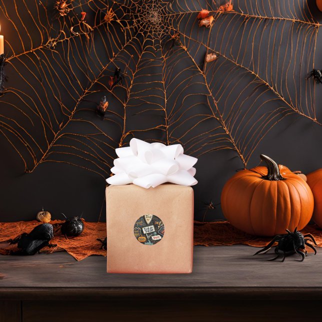 Fun Halloween Runder Aufkleber (Von Creator hochgeladen)