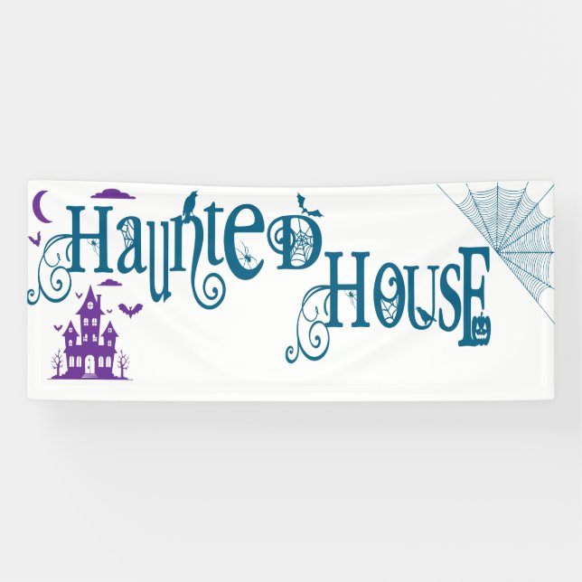 Fun Halloween Spuk House Banner (Horizontal)