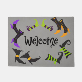 Fun Halloween Willkommenmatte Hexe Goblin Schuhe Fußmatte