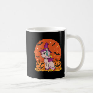 Fun Halloween Witchy Unicorn Cute Witch Pumpkin Fo Kaffeetasse