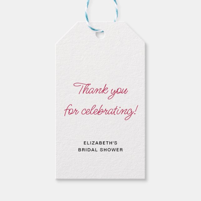 Fun Hand Drawing Cocktail Muster Brautparty Geschenkanhänger (Vorderseite)