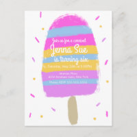 Fun Hand gezogen Eiscreme Party Painterly Birthday