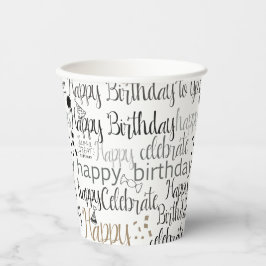 Fun Happy Balloons Birthday Pappbecher