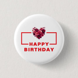 Fun Happy Birthday Button - Ideal für Party
