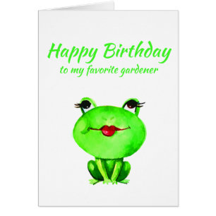 Fun Happy Birthday Gardener Toadally Phantastisch 