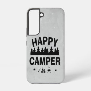 Fun Happy Camper Camping Quote Sprichwort Samsung Galaxy Hülle