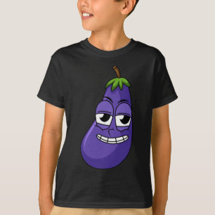 Fun Happy Eggplant Designs für Obst Gemüse Veg T-Shirt