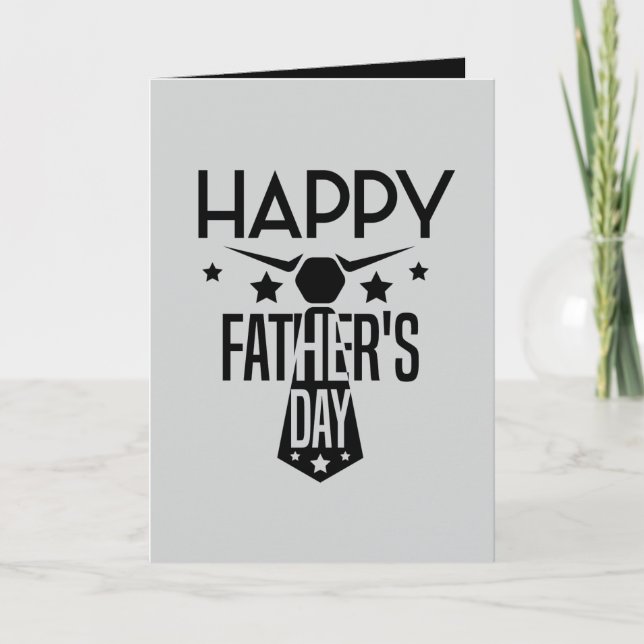 Fun Happy Father's Day customizable  Karte (Vorderseite)