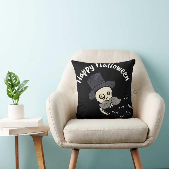 Fun Happy Halloween Skull Kissen (Stuhl )