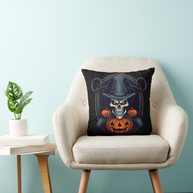 Fun Happy Halloween Skull Kissen (Stuhl )