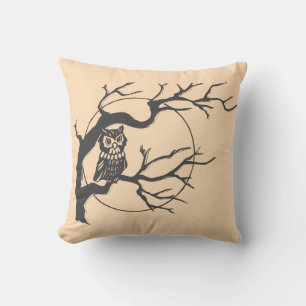 Fun Happy Halloween Trick oder Treat Owls Kissen