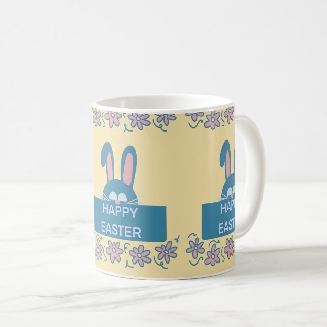 Fun Happy Oaster Bunny Kaffeetasse (VorderseiteRechts)