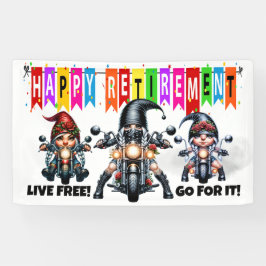 FUN HAPPY RETIREMENT BANNER