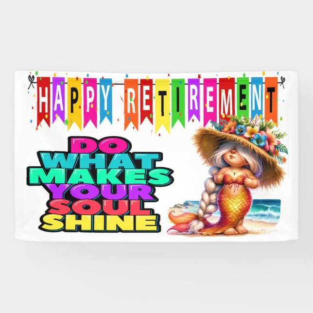 FUN HAPPY RETIREMENT BANNER (Horizontal)