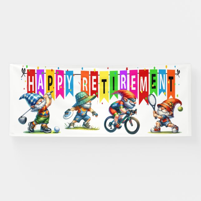 FUN HAPPY RETIREMENT BANNER (Horizontal)