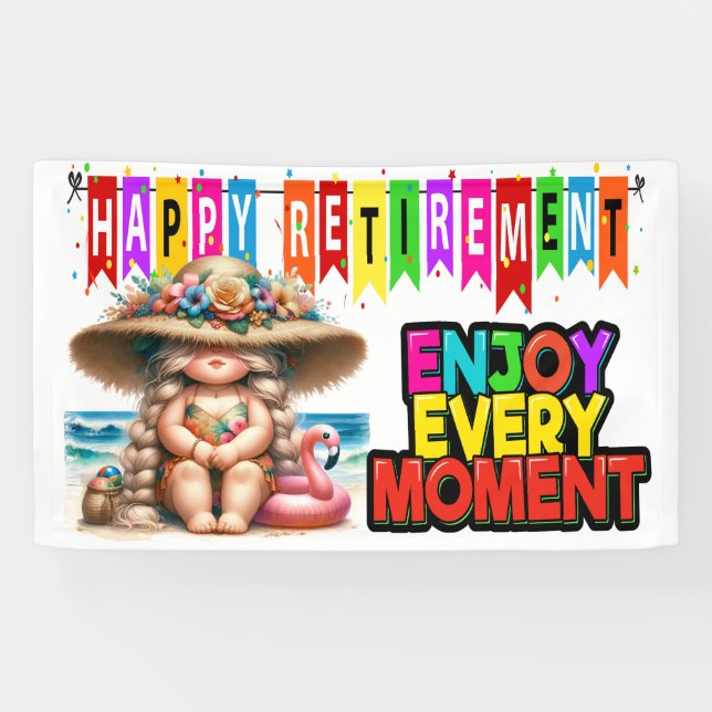 FUN HAPPY RETIREMENT BANNER (Horizontal)