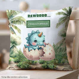 Fun Hatching Bald Baby Dinosaur Baby Kissen Gesche