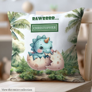 Fun Hatching Bald Baby Dinosaur Baby Kissen Gesche