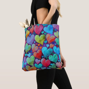 Fun Heart Pattern Blue Mix
