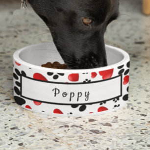 Fun Hearts und Paw Print Hund Groomer Zubehör Napf