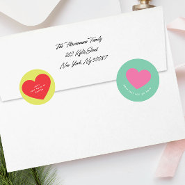 FUN hell bunt BOLD | MERRY Weihnachtsfeiertag Runder Aufkleber