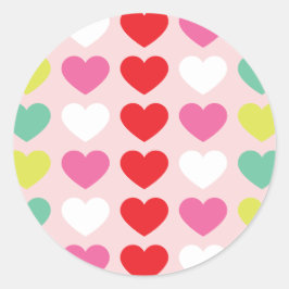 FUN hell bunt BOLD | MERRY Weihnachtsfeiertag Runder Aufkleber