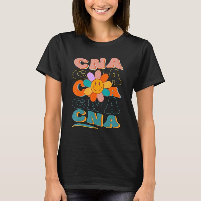 Fun Hilarious CNA Meme Saying Daisy Nurse T-Shirt (Vorderseite)