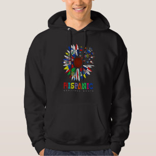 Fun Hispanic Heritage Monat Länder Flaggen Hoodie