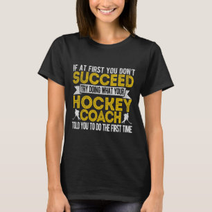 Fun Hockey Coach Eishockey Team Coach Retro T-Shirt