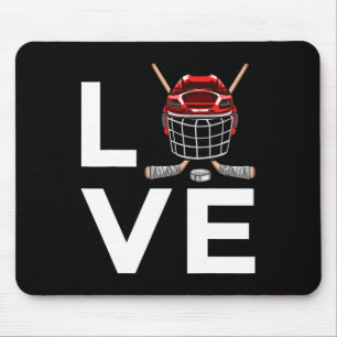 Fun Hockey Design für Kinder Männer Eishockey Pl Mousepad