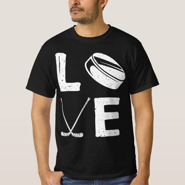 Fun Hockey Design für Kinder Männer Eishockey Pl T-Shirt (Vorderseite)