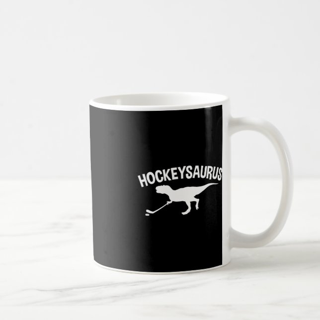 Fun Hockey Dinosaur Hockeysaurus Geschenk Kaffeetasse (Rechts)