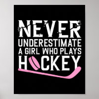 Fun Hockey for Women Girls Ice Hockey Player Hocke