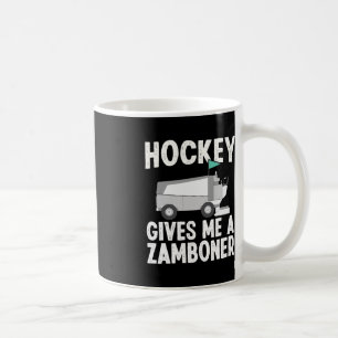 Fun Hockey gibt mir eine Zamboner Hockey Player Wi Kaffeetasse