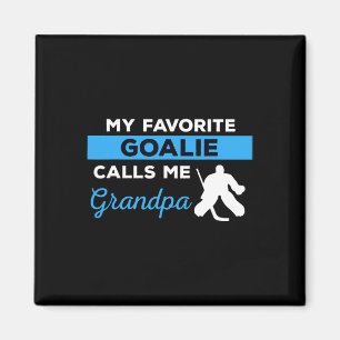 Fun Hockey Opa Goalie Player Sportgeschenk Magnet