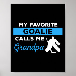 Fun Hockey Opa Goalie Player Sportgeschenk Poster