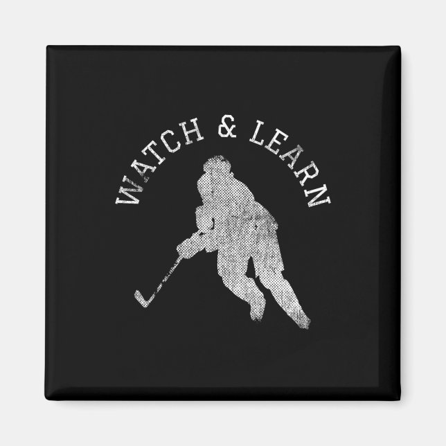 Fun Hockey Player Expertise Bragging Magnet (Vorne)
