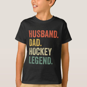 Fun Hockey Player Husband Vater Hockey Legend Vint T-Shirt