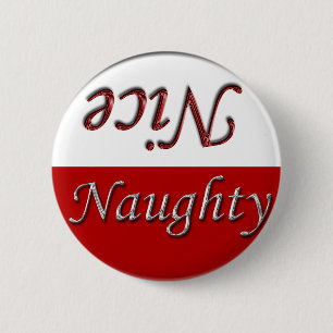 Fun Holiday Stuff Nice Naughty Button