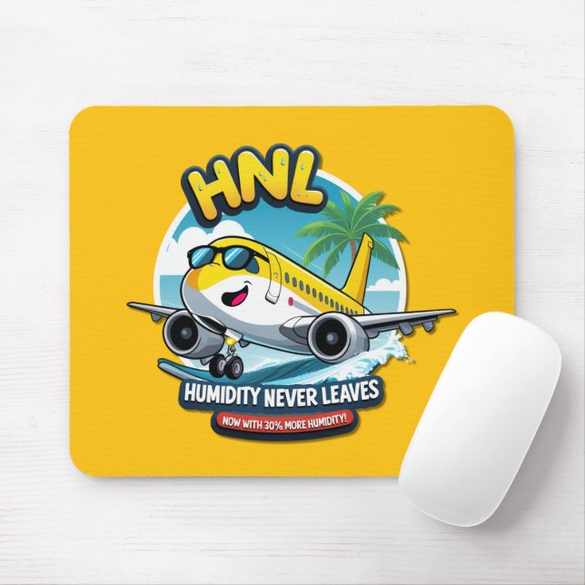 Fun Honolulu HNL Airport Code Mouse Pad Mousepad (Mit Mouse)