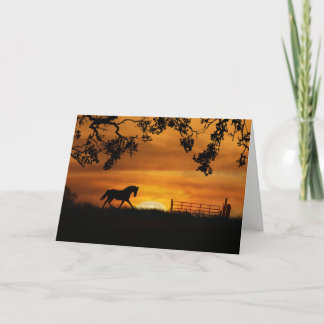 Fun Horse Themed Happy Birthday Card Karte